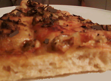 Pizza con pasta madre