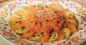 Carote e arance in insalata