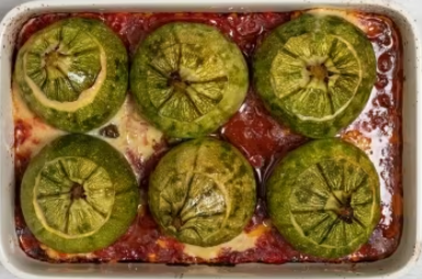 Zucchine tonde ripiene