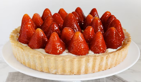 Crostata di fragole fresche