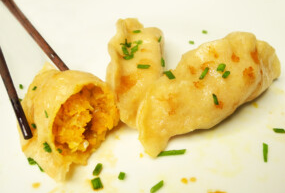 Ravioli di verdure al vapore